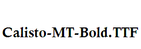 Calisto-MT-Bold