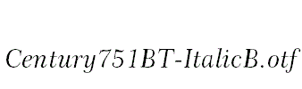 Century751BT-ItalicB