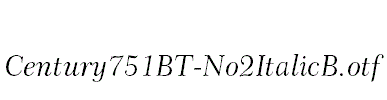 Century751BT-No2ItalicB
