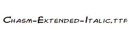 Chasm-Extended-Italic