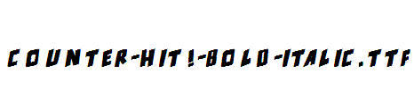 counter-hit!-Bold-Italic