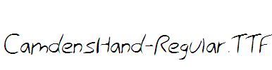 CamdensHand-Regular