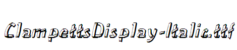 ClampettsDisplay-Italic