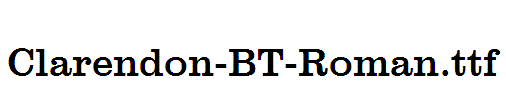 Clarendon-BT-Roman