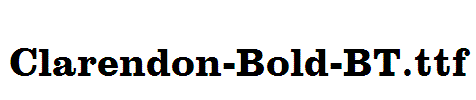 Clarendon-Bold-BT