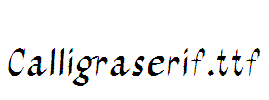 Calligraserif