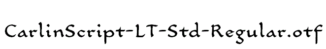 CarlinScript-LT-Std-Regular