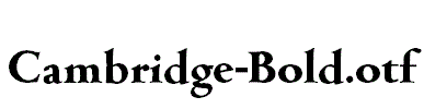 Cambridge-Bold