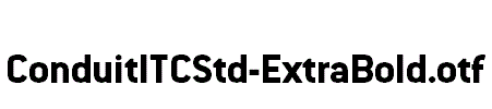 ConduitITCStd-ExtraBold