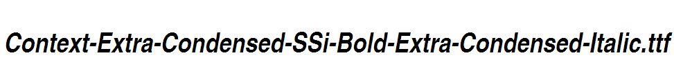 Context-Extra-Condensed-SSi-Bold-Extra-Condensed-Italic