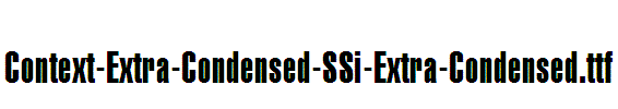 Context-Extra-Condensed-SSi-Extra-Condensed