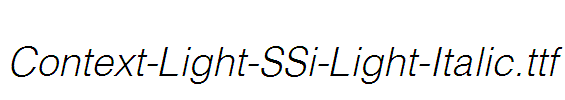 Context-Light-SSi-Light-Italic
