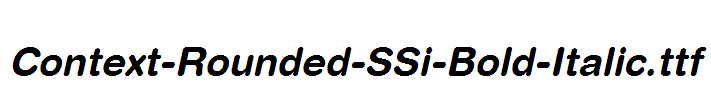 Context-Rounded-SSi-Bold-Italic