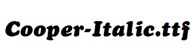 Cooper-Italic