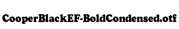 CooperBlackEF-BoldCondensed