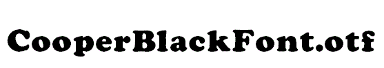 CooperBlackFont