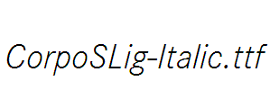 CorpoSLig-Italic