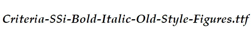 Criteria-SSi-Bold-Italic-Old-Style-Figures