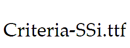 Criteria-SSi