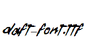 Daft-Font