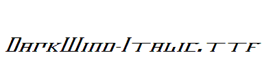 DarkWind-Italic