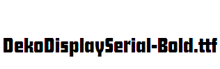 DekoDisplaySerial-Bold