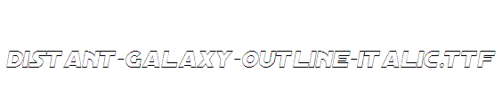 Distant-Galaxy-Outline-Italic