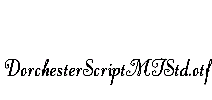 DorchesterScriptMTStd