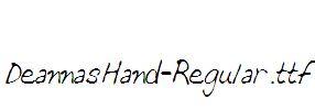 DeannasHand-Regular