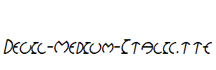 Devil-Medium-Italic