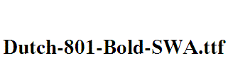 Dutch-801-Bold-SWA