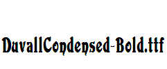 DuvallCondensed-Bold