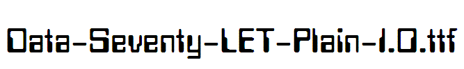 Data-Seventy-LET-Plain-1.0
