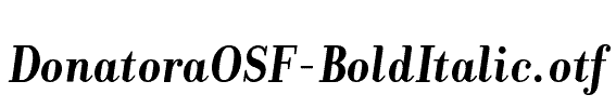 DonatoraOSF-BoldItalic
