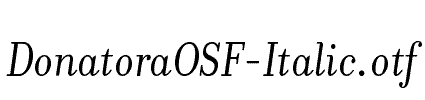 DonatoraOSF-Italic
