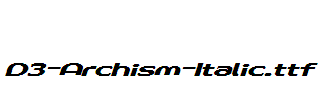 D3-Archism-Italic
