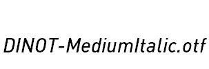 DINOT-MediumItalic