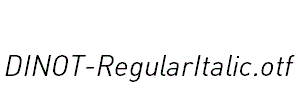 DINOT-RegularItalic