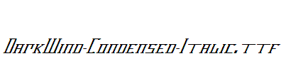 DarkWind-Condensed-Italic