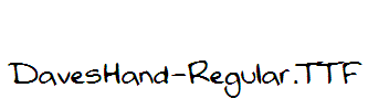 DavesHand-Regular