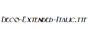 Deco-Extended-Italic
