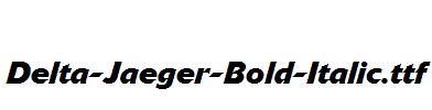 Delta-Jaeger-Bold-Italic