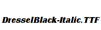 DresselBlack-Italic