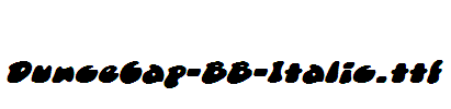 DunceCap-BB-Italic