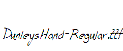 DunleysHand-Regular