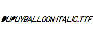 DupuyBALloon-Italic