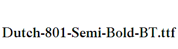 Dutch-801-Semi-Bold-BT