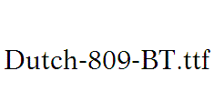 Dutch-809-BT