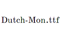 Dutch-Mon