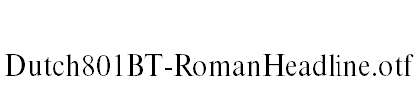 Dutch801BT-RomanHeadline